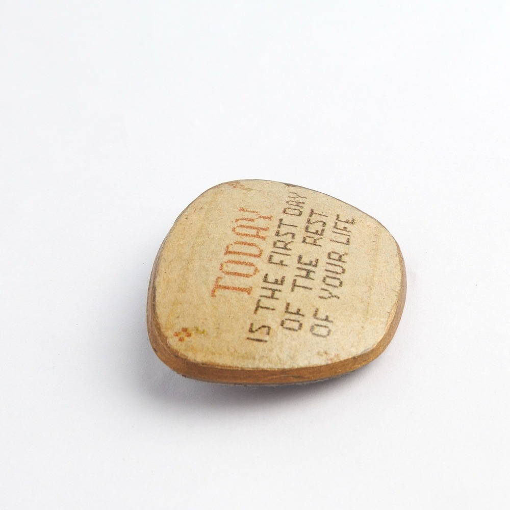 Vintage Today Is The First Day Of The Rest Of Your Life Brooch Inspirational - Picture 2 of 5